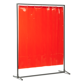 Stellwand / Schutzwand VIPER 1300 mit Vorhang 1600 x 1400 mm